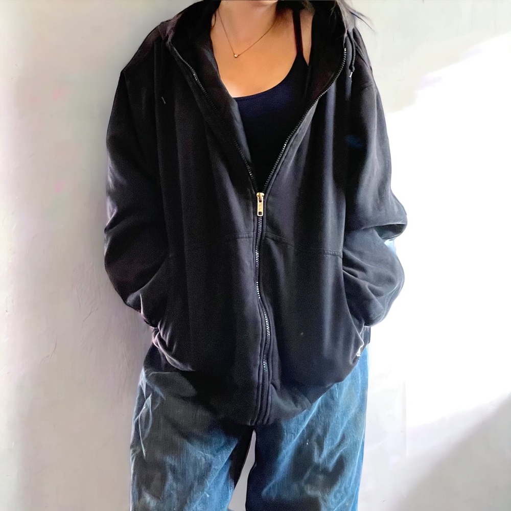 black canvas work jacket